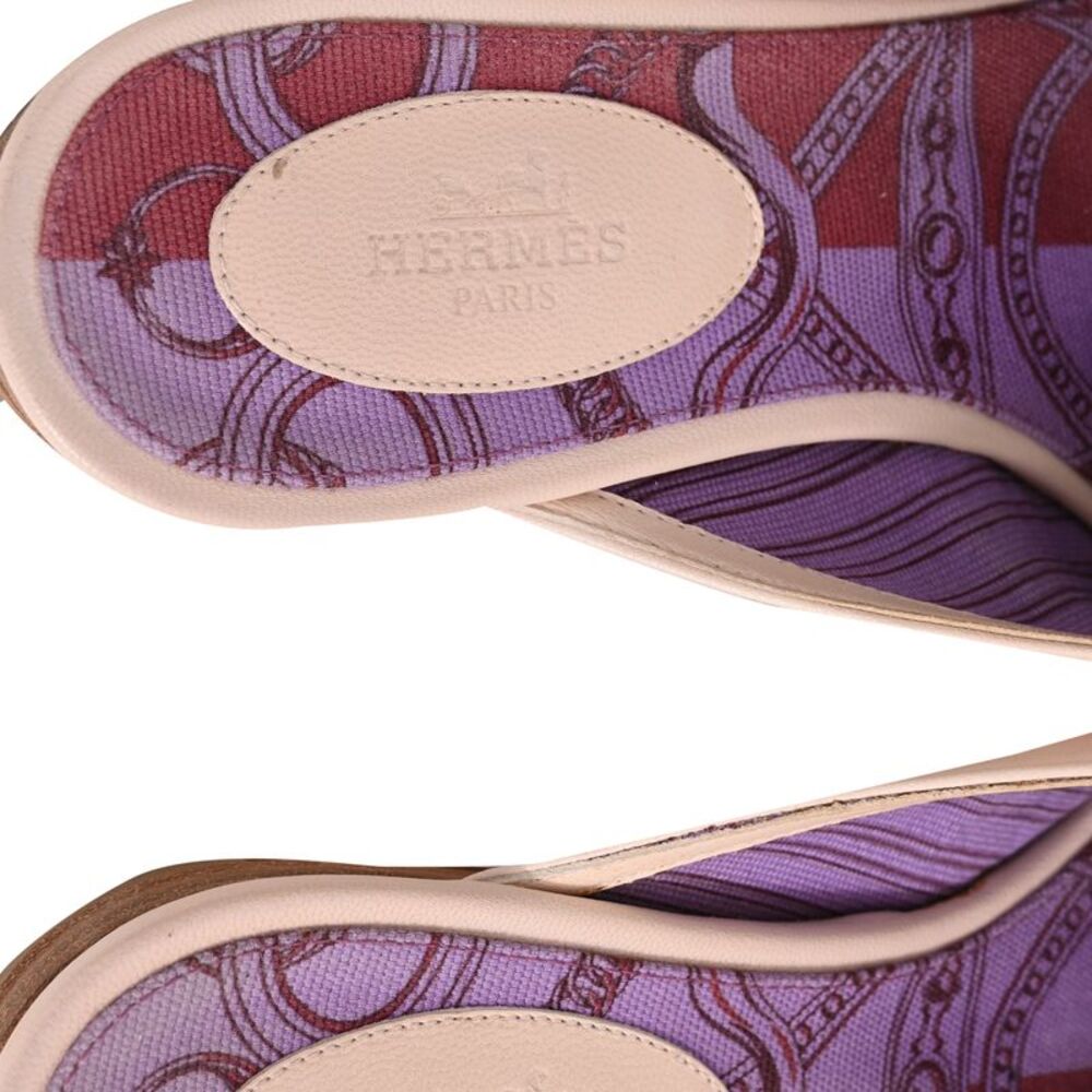 Hermès Oz Mules in Beige Leather - Picture 10 of 12
